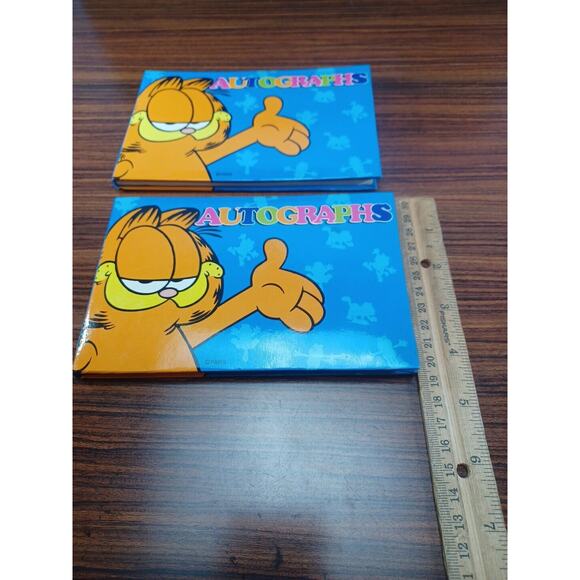 Vintage GARFIELD autograph book AUTOGRAPHS Orange Cat Signature Lot Of 2 Books - Picture 10 of 10